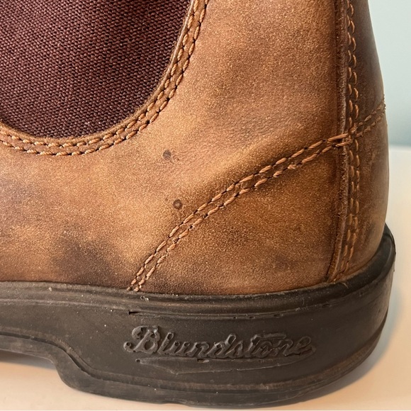 Blundstone Men's Classic Distressed Brown Leather Chelsea Boots. Size 8.5 AU. - Picture 11 of 16